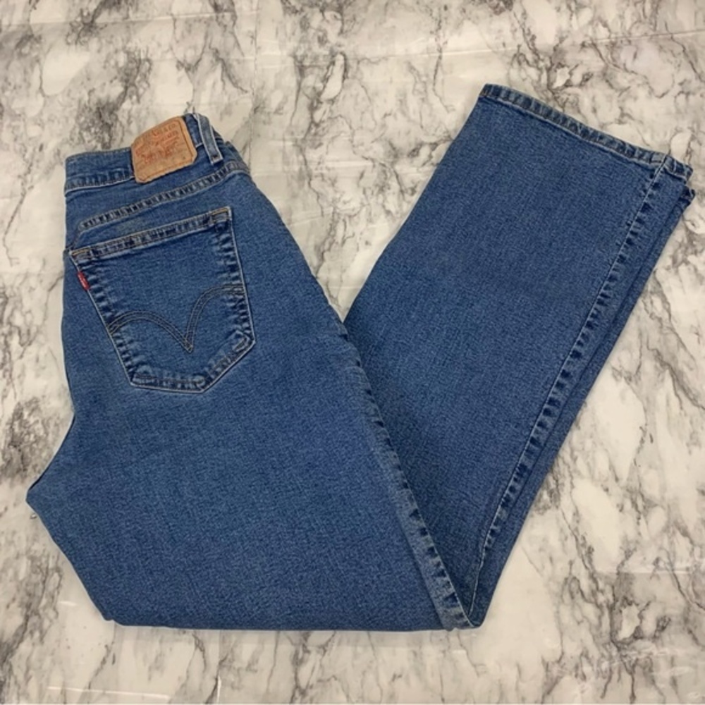 Levi’s 550 Classic Relaxed Bootcut Denim jeans Blue Size 14 90s Vintage Y2K
